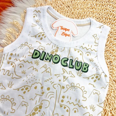 Conj. Regata Dino Club e Bermuda - Verde Musgo e Branco